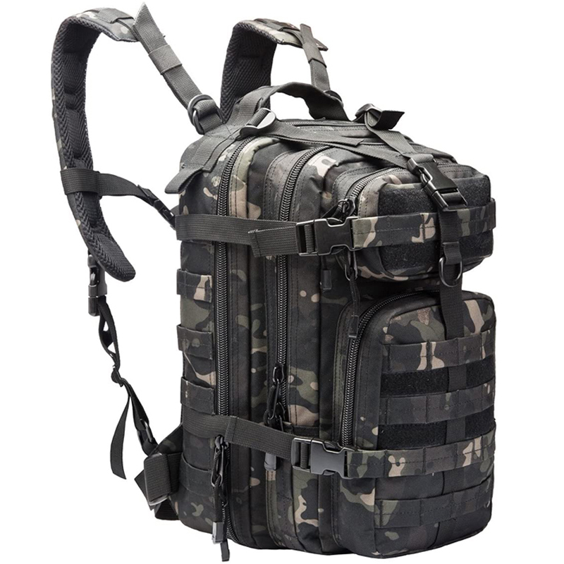 Urban Backpack Tactical - กระเป๋าเป้สะพายหลังยุทธวิธี 30 ลิตรความจุขนาดใหญ่กลางแจ้งตั้งแคมป์เดินป่าการเดินทางผู้ชายสไตล์ทหารกระเป๋าอุปกรณ์กีฬา
