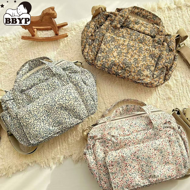 Backpack Diaper Bag - ใหม่กระเป๋าผ้าอ้อมพิมพ์เด็กสําหรับจัดเก็บรถเข็นเด็กและจัดระเบียบกระเป๋าผ้าอ้อมกระเป๋าเป้สะพายหลังกระเป๋าผ้าอ้อมแม่สําหรับรถเข็นเด็ก