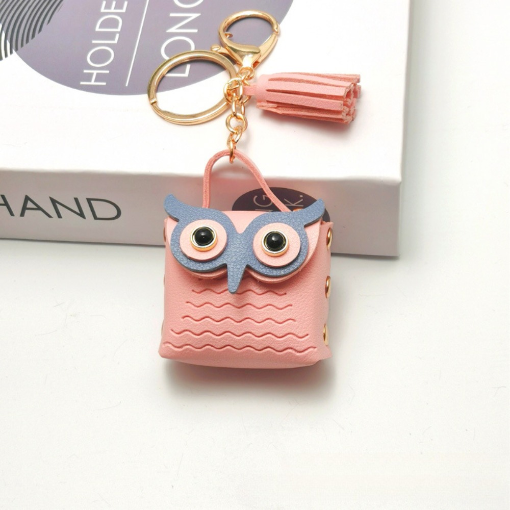Mini Backpack Purse - กระเป๋าใส่เหรียญขนาดเล็กพร้อมพวงกุญแจรูปนกฮูกน่ารัก สำหรับตกแต่งกระเป๋าเป้ กระเป๋าสตางค์ กระเป๋าถือ และเป็นเครื่องประดับสำหรับผู้หญิง