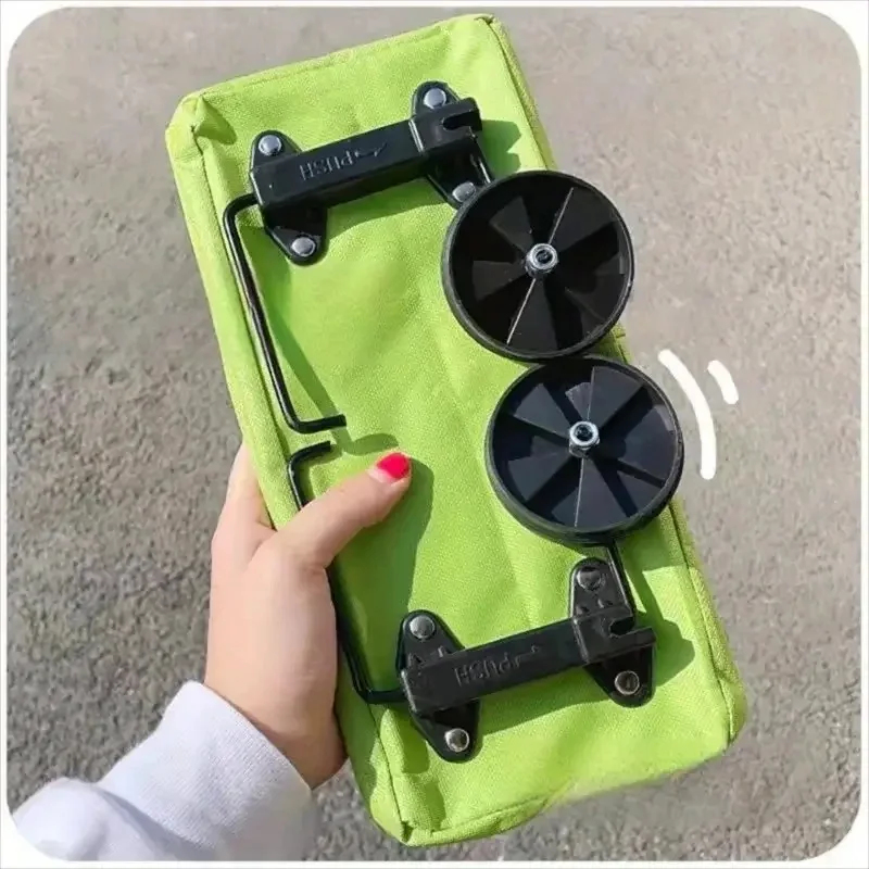 รถเข็นช็อปปิ้งแบบพับได้พร้อมล้ - Foldable Backpack Small บทวิจารณ์และราคา